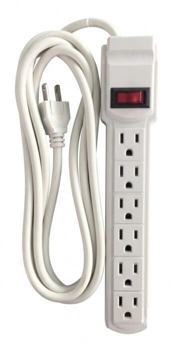 Multitoma 6 Salidas 3M Cable con Protección tipo Americana — Titanium