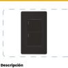 Interruptor Doble Negro — Mercury Plus Negro