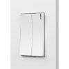 Interruptor Doble Conmutable — Infinity White — Mercury