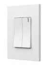 Interruptor Doble Conmutable — Infinity White — Mercury