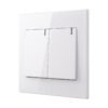 Interruptor Doble — Premium White — Mercury