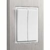 Interruptor Doble — Stainless Mercury