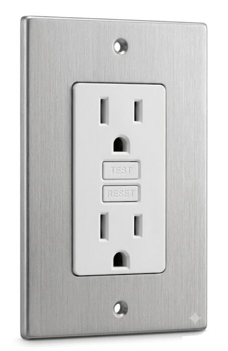 Toma GFCI — Stainless — Mercury