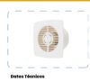 MERCURY Extractor DE AIRE 6" CON Rejilla Blanco