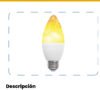 Bombillo LED Vela Flama 2W E27 Luz Cálida Vintage — Mercury