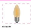 Bombillo LED Filamento Vintage C35 4W E27 Luz Cálida Vintage — Mercury