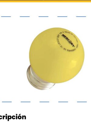 Bombillo LED 1W E27 Amarillo — Mercury