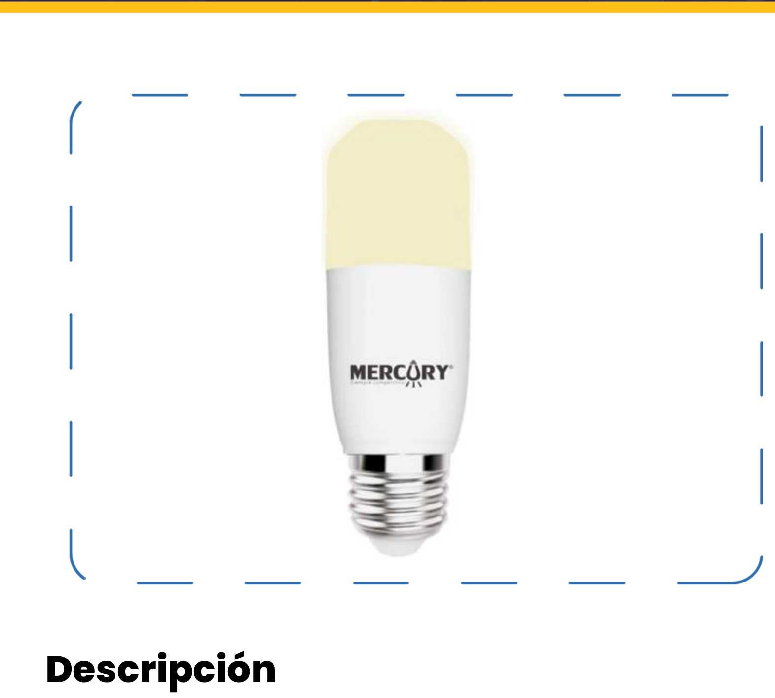 Bombillo LED 9W E27 Luz Cálida 3000K — Mercury