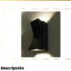 Aplique LED de Pared 3W Negro Luz Cálida 3000K — Mercury Aplique LED de Pared 3W Negro Luz Cálida 3000K — Mercury