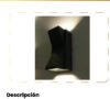Aplique LED de Pared 3W Negro Luz Cálida 3000K — Mercury