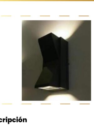 Aplique LED de Pared 3W Negro Luz Cálida 3000K — Mercury
