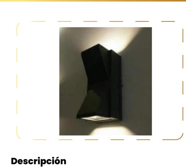 Aplique LED de Pared 3W Negro Luz Cálida 3000K — Mercury Aplique LED de Pared 3W Negro Luz Cálida 3000K — Mercury