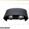 Aplique LED de Pared Up & Down 4W Negro Luz Cálida 3000K — Mercury · Ref IDL70 Aplique LED de Pared Up & Down 4W Negro Luz Cálida 3000K — Mercury · Ref IDL70