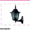 Farol LED de Pared Negro — Mercury · Ref IDL90