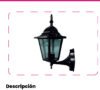 Farol LED de Pared Negro — Mercury · Ref IDL90
