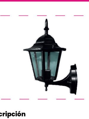 Farol LED de Pared Negro — Mercury · Ref IDL90