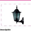 Farol LED de Pared Negro — Mercury · Ref IDL91