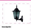 Farol LED de Pared Negro — Mercury · Ref IDL91