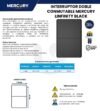 Ficha técnica Interruptor Doble Conmutable Negro — Mercury Infinity Black