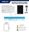 Ficha técnica Interruptor Inteligente Sencillo Negro Táctil WiFi — Mercury Smart Home