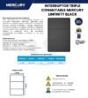 Ficha técnica Interruptor Triple Conmutable Negro — Mercury Infinity Black