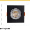 Panel LED Cuadrado Incrustar 5W Negro Luz Neutra 4100K — Mercury Panel LED Cuadrado Incrustar 5W Negro Luz Neutra 4100K — Mercury