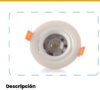 Panel LED Redondo Incrustar 7W Luz Cálida 3000K — Mercury