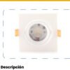 Panel LED Cuadrado Incrustar 7W Luz Cálida 3000K — Mercury