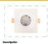 Panel LED Cuadrado Incrustar 7W Luz Fría 6500K — Mercury