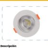 Panel LED Redondo Incrustar 9W Luz Neutra 4100K — Mercury