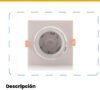 Panel LED Cuadrado Incrustar 9W Luz Neutra 4100K — Mercury