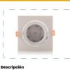 Panel LED Cuadrado Incrustar 9W Luz Fría 6500K — Mercury