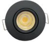 Panel LED Redondo Incrustar Negro Luz Cálida 3000K — Mercury · Ref IPL218