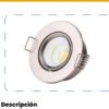 Panel LED Redondo Incrustar Satín Luz Fría 6500K — Mercury · Ref IPL60