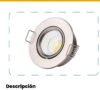 Panel LED Redondo Incrustar Satín Luz Fría 6500K — Mercury · Ref IPL60