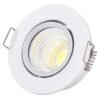 Panel LED Redondo Incrustar Satín Luz Cálida 3000K — Mercury · Ref IPL61
