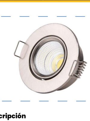 Panel LED Redondo Incrustar Satín Luz Cálida 3000K — Mercury · Ref IPL62