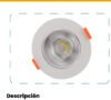 Panel LED Redondo Incrustar 5W Luz Cálida 3000K — Mercury