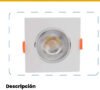 Panel LED Cuadrado Incrustar 5W Luz Fría 6500K — Mercury