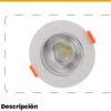 Panel LED Redondo Incrustar 5W Luz Fría 6500K — Mercury
