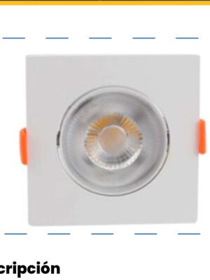 Panel LED Cuadrado Incrustar 5W Luz Cálida 3000K — Mercury