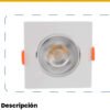 Panel LED Cuadrado Incrustar 5W Luz Neutra 4100K — Mercury