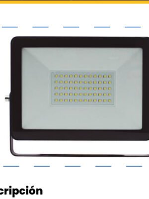 Reflector LED Exterior 50W Luz Cálida 3000K IP65 — Mercury Reflector LED Exterior 50W Luz Cálida 3000K IP65 — Mercury