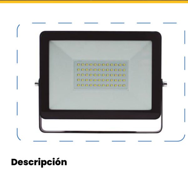 Reflector LED Exterior 50W Luz Cálida 3000K IP65 — Mercury Reflector LED Exterior 50W Luz Cálida 3000K IP65 — Mercury