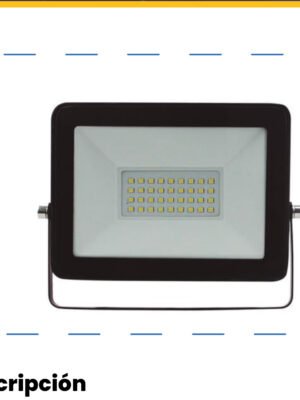 Reflector LED Exterior 50W Luz Azul IP65 — Mercury Reflector LED Exterior 50W Luz Azul IP65 — Mercury