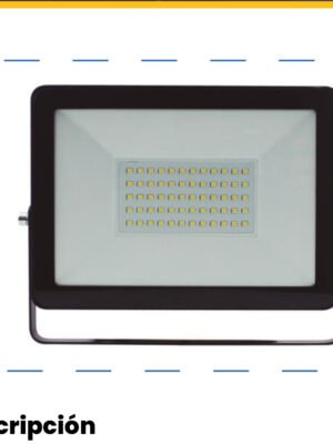 Reflector LED Exterior 100W Luz Azul IP65 — Mercury