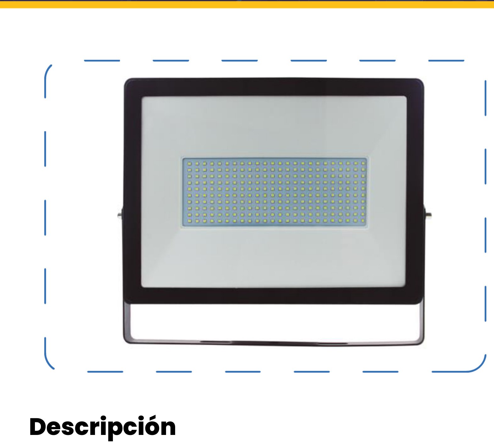 Reflector LED Exterior 200W Luz Cálida 3000K IP65 — Mercury
