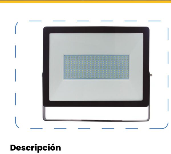 Reflector LED Exterior 300W Luz Fría 6500K IP65 — Mercury Reflector LED Exterior 300W Luz Fría 6500K IP65 — Mercury