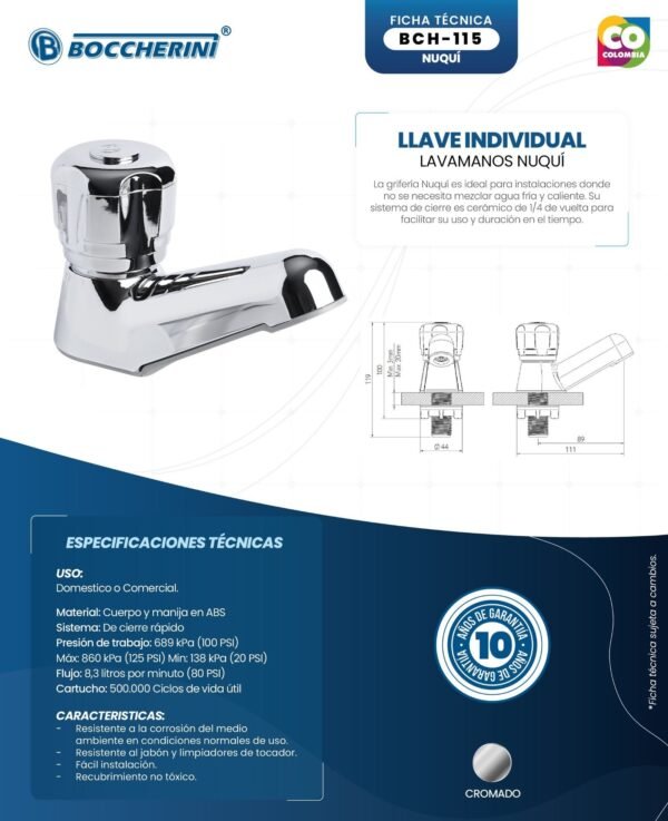 llave-individual-lavamanos-nuqui-ficha-tecnica Ficha técnica Llave Individual Lavamanos Nuqui
