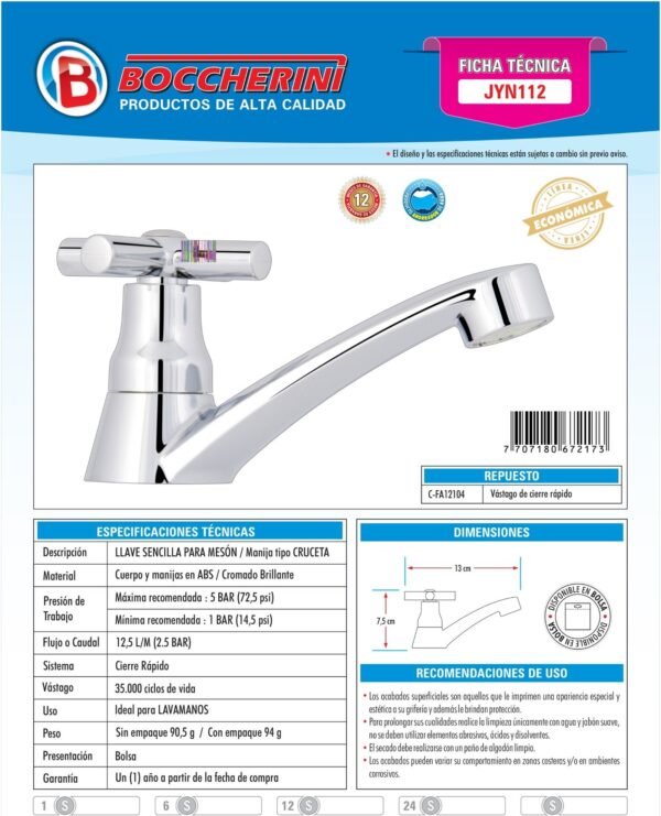 llave-lavamanos-sencilla-tipo-cruceta-ficha-tecnica Ficha técnica Llave Lavamanos Sencilla Tipo Cruceta